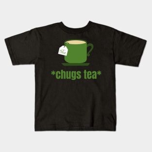 *Chugs Tea* Funny Tea Meme Kids T-Shirt